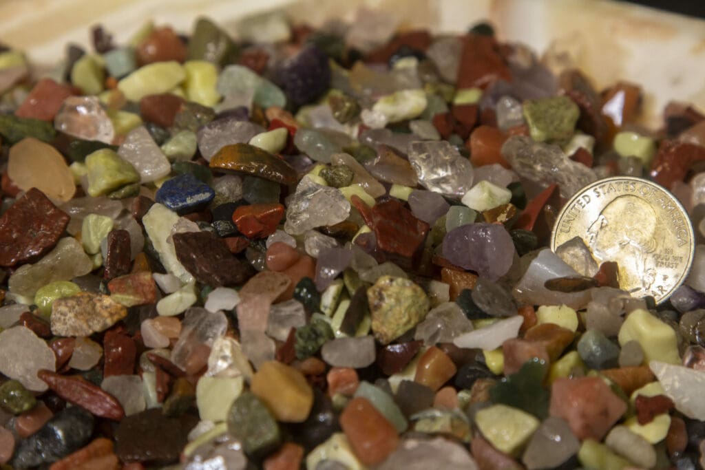 Natural Assorted Tumbled Stone Chips, 1/2lb