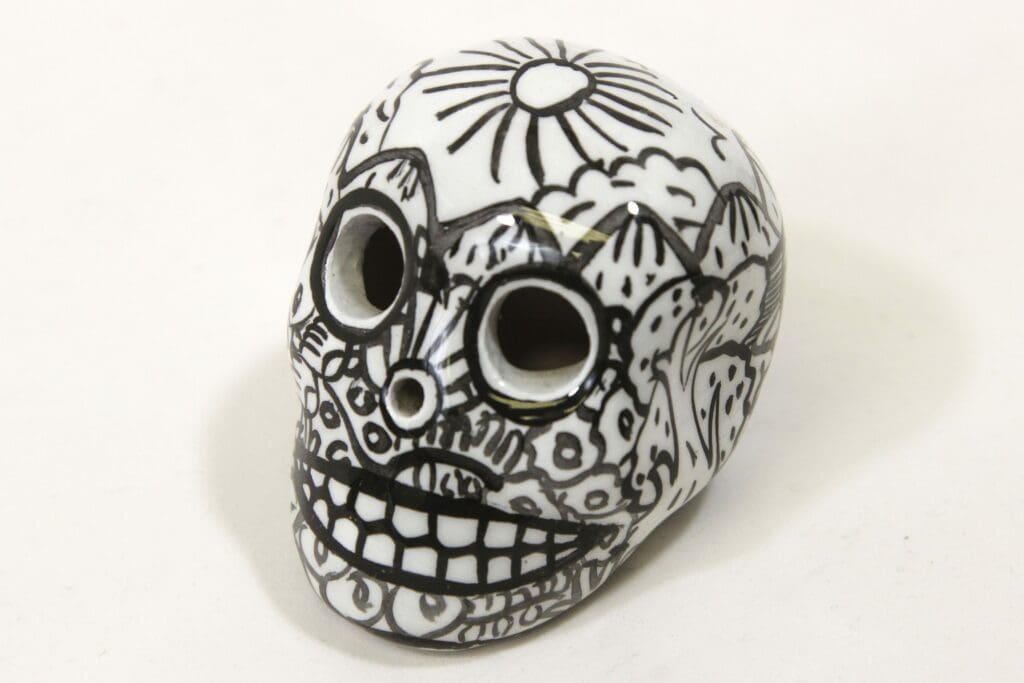Day of the Dead Sugar Skull 2" Hand Painted