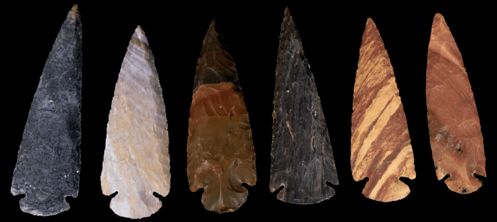 Single Fancy Jasper 5 Inch Arrowhead