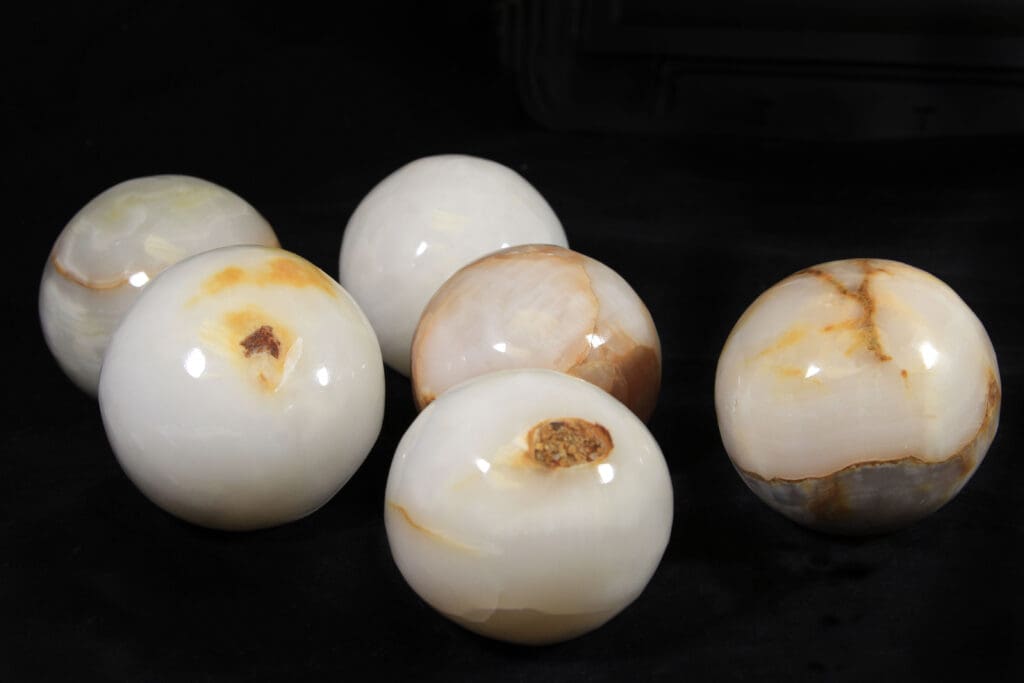 White Onyx Orbs (Individual Piece)