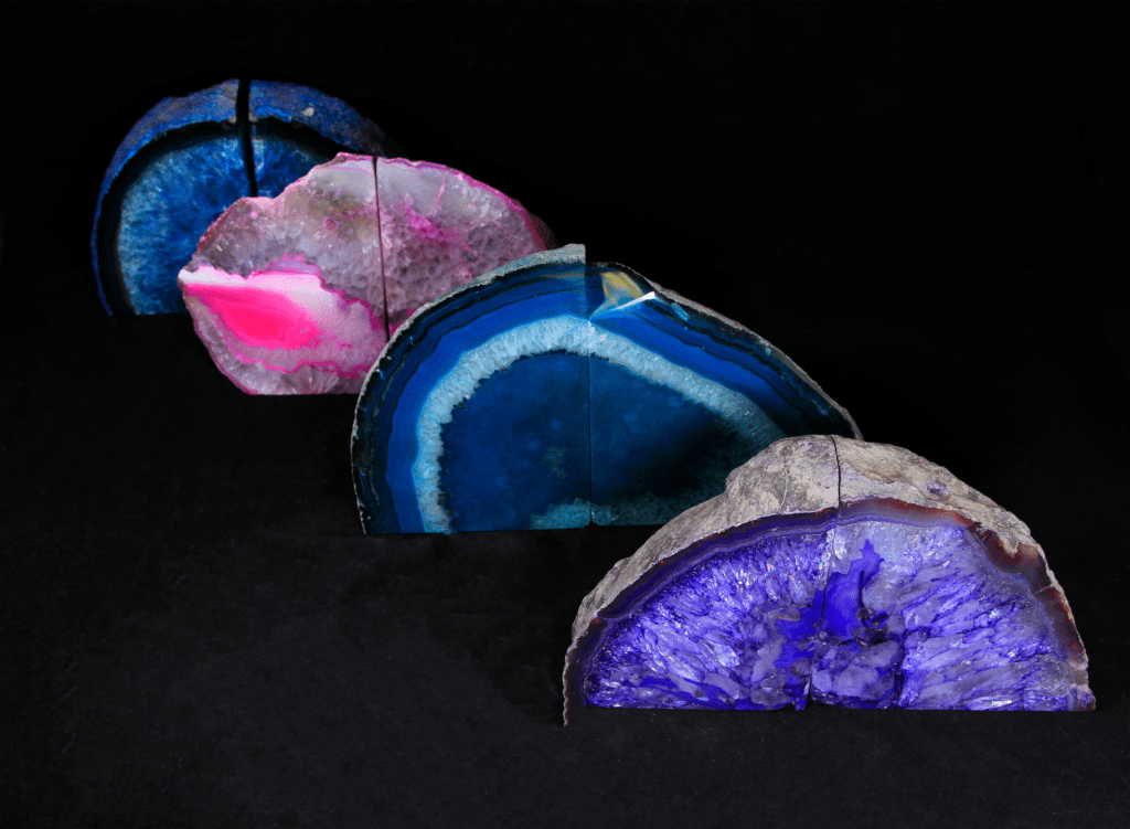 Large Agate Bookends