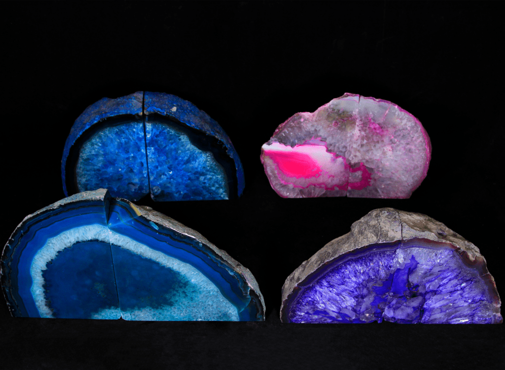 Large Agate Bookends