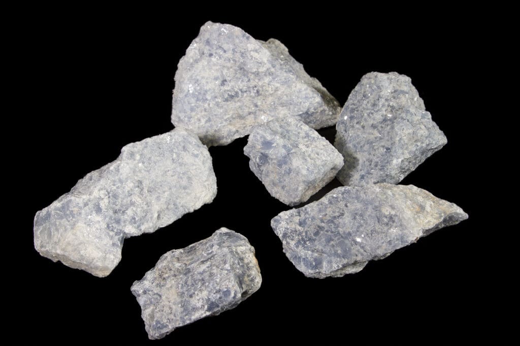 Blue Calcite Specimen