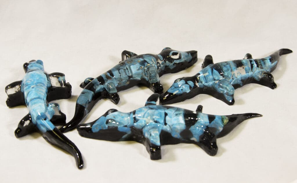 Blue Semi Precious Alligator