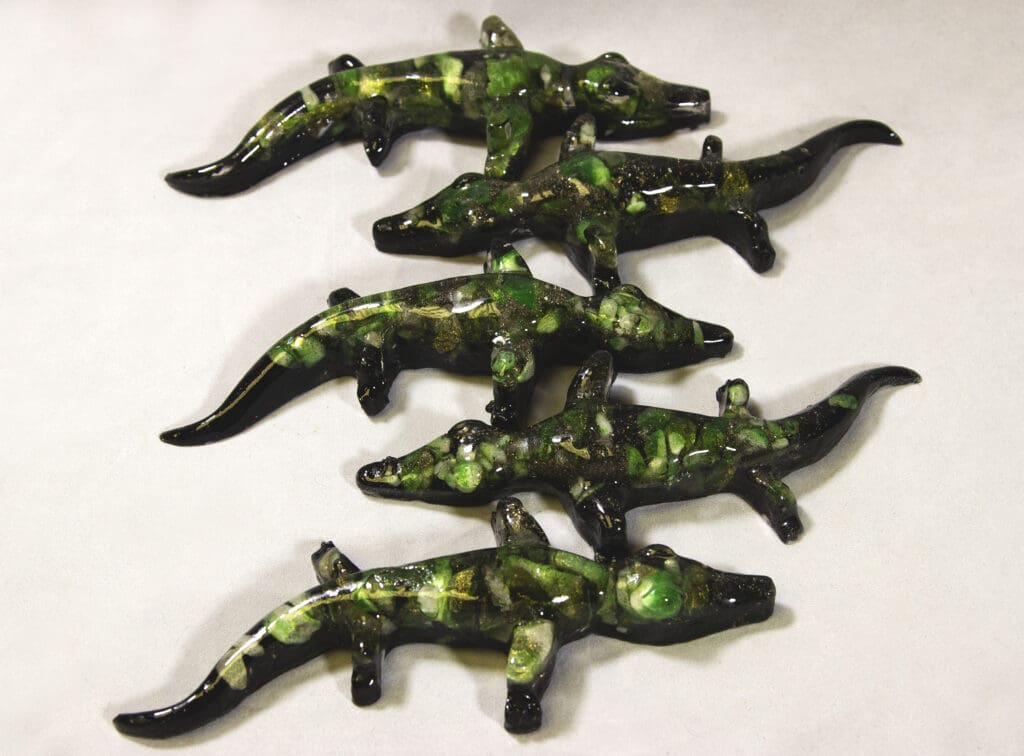Green Semi Precious Alligator