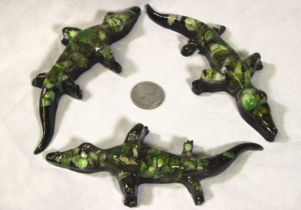 Green Semi Precious Alligator