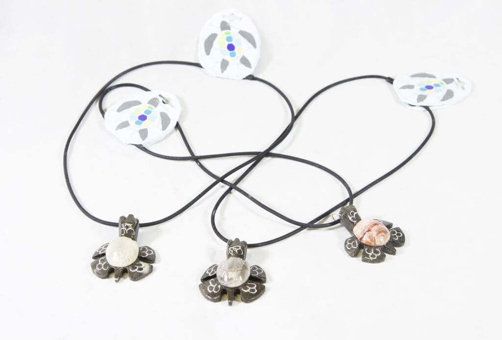 Marble Turtle Natural Necklace 2" - Turtleman Foundation Purchase (One Necklace)