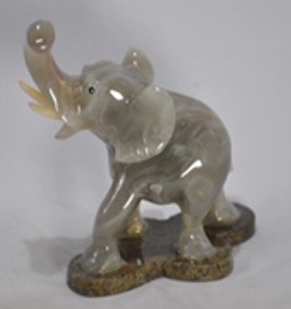 Marble Elephant 3" (One Elephant)