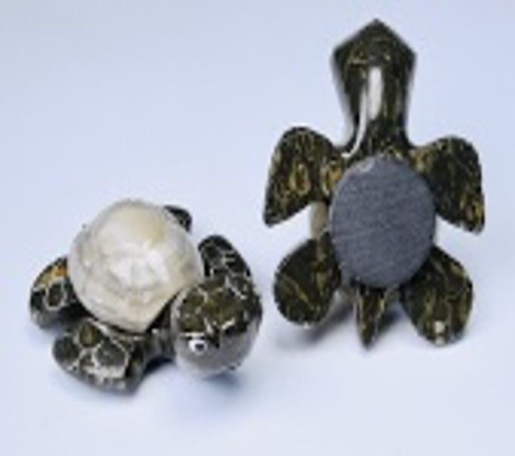 Natural Marble Turtle Magnet 1.5" (One Magnet)