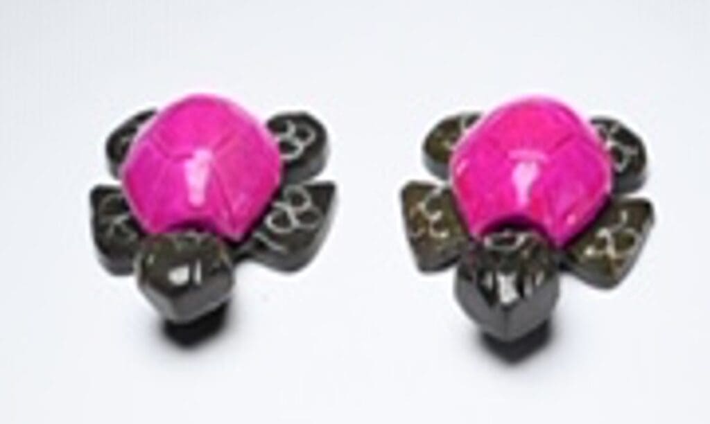 Pink Marble Turtle 1.5" (One Turtle)