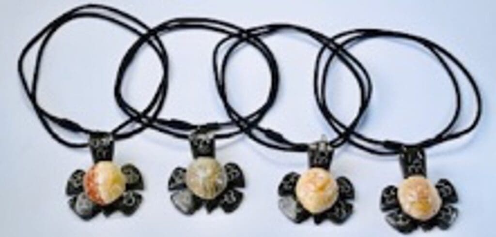 Marble Turtle Natural Necklace 2" - Turtleman Foundation Purchase (One Necklace)