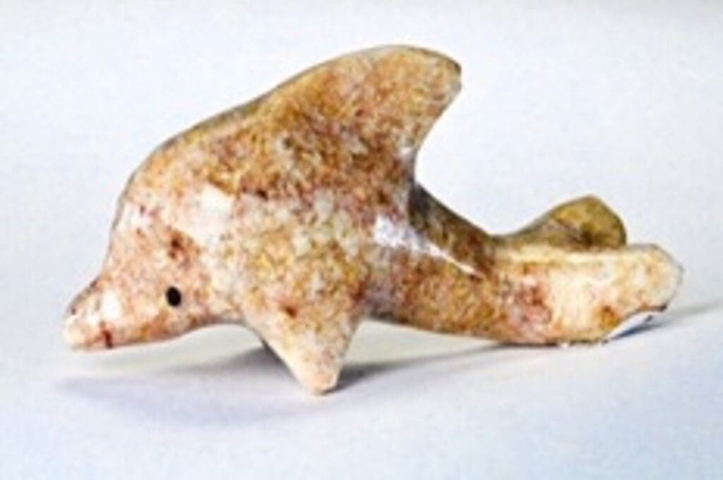 Natural Marble Dolphin 2" (One Dolphin)