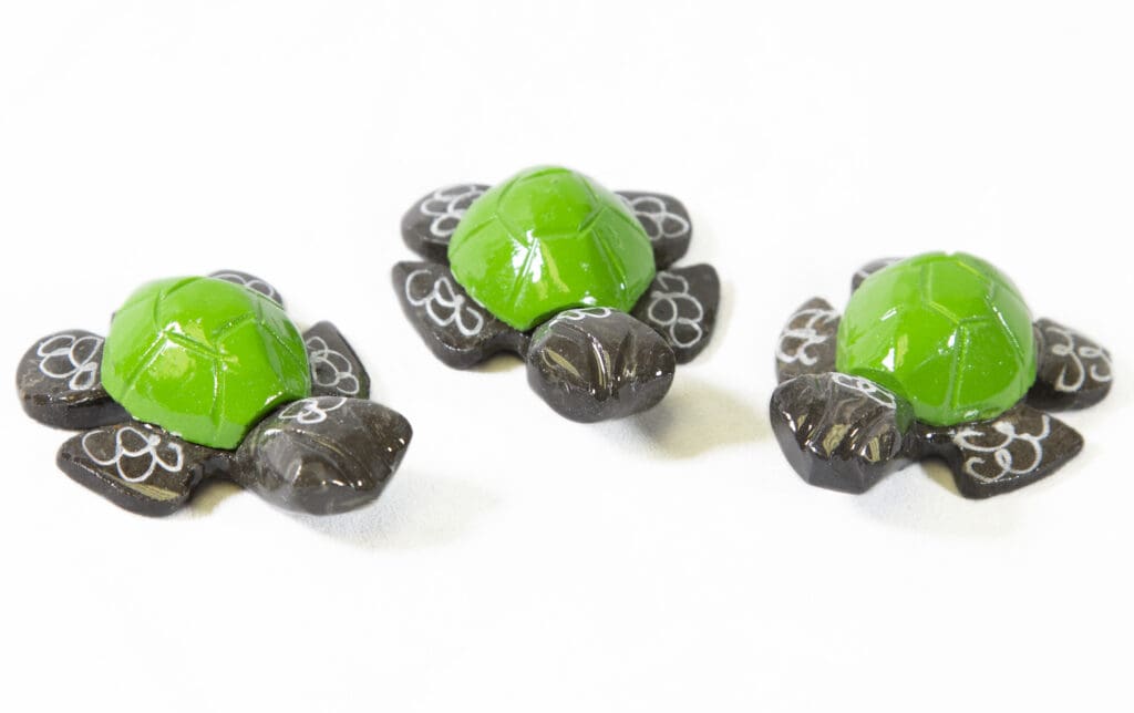 Green Marble Turtle 1.5" (One Turtle)