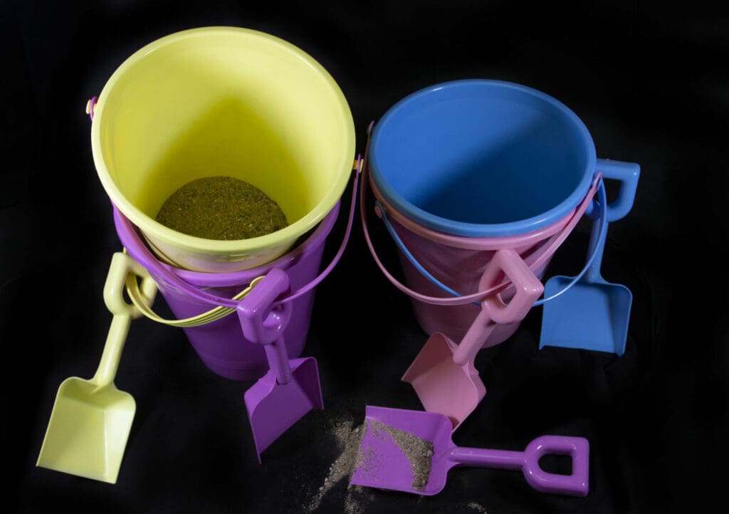Pastel Beach Bucket and Shovel Set Large