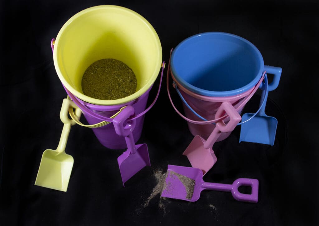 Pastel Beach Bucket and Shovel Set Large