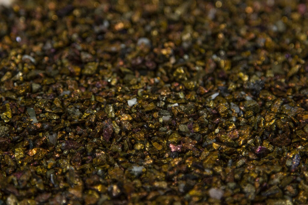 1 LB Peacock Ore, Chalcopyrite Gravel 4 to 6mm