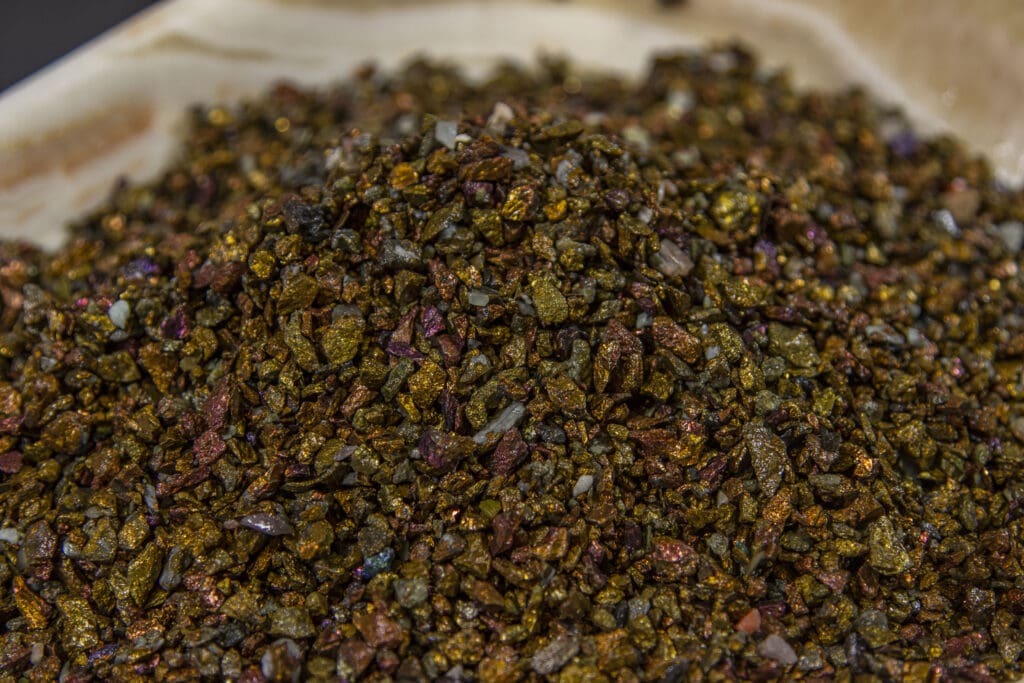 1 LB Peacock Ore, Chalcopyrite Gravel 4 to 6mm