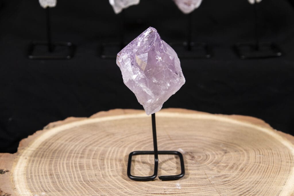 Amethyst Points on a Stand (One Piece)