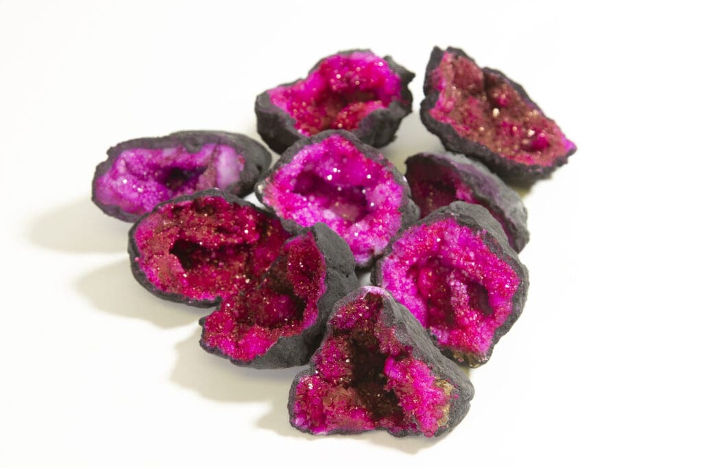 Assorted Small Pink Dyed Geode (Individual Piece)