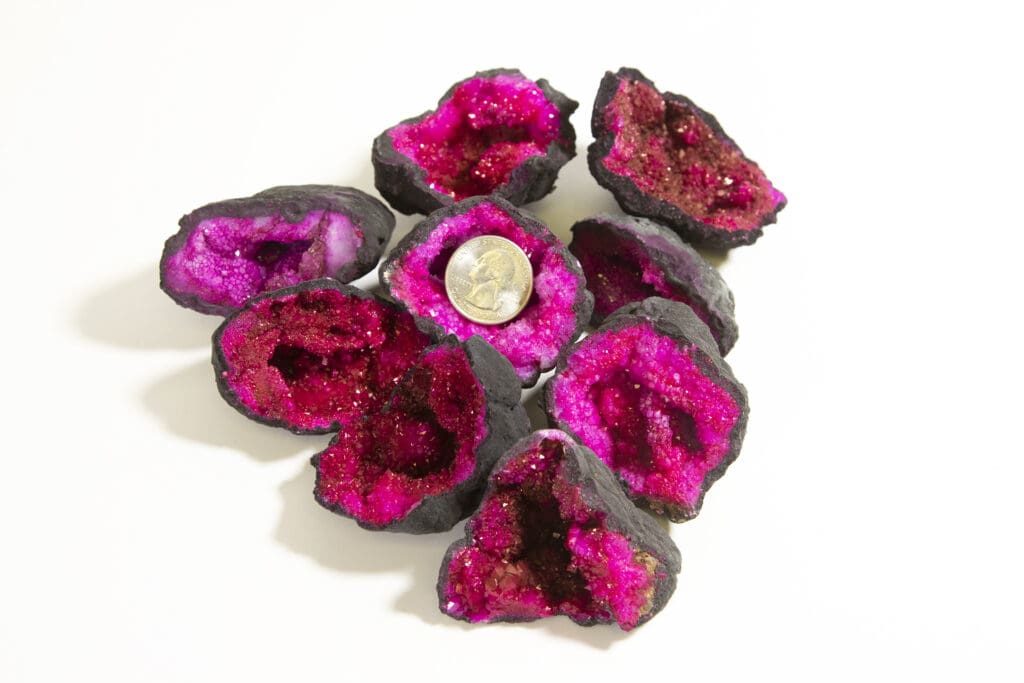 Assorted Small Pink Dyed Geode (Individual Piece)