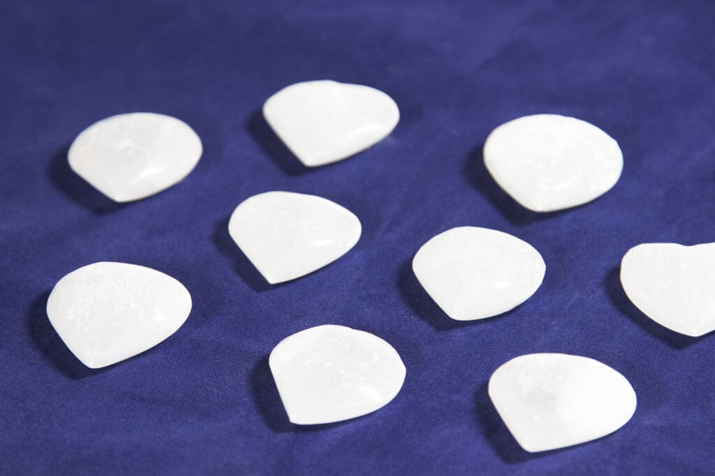 Polished Selenite Mini Heart