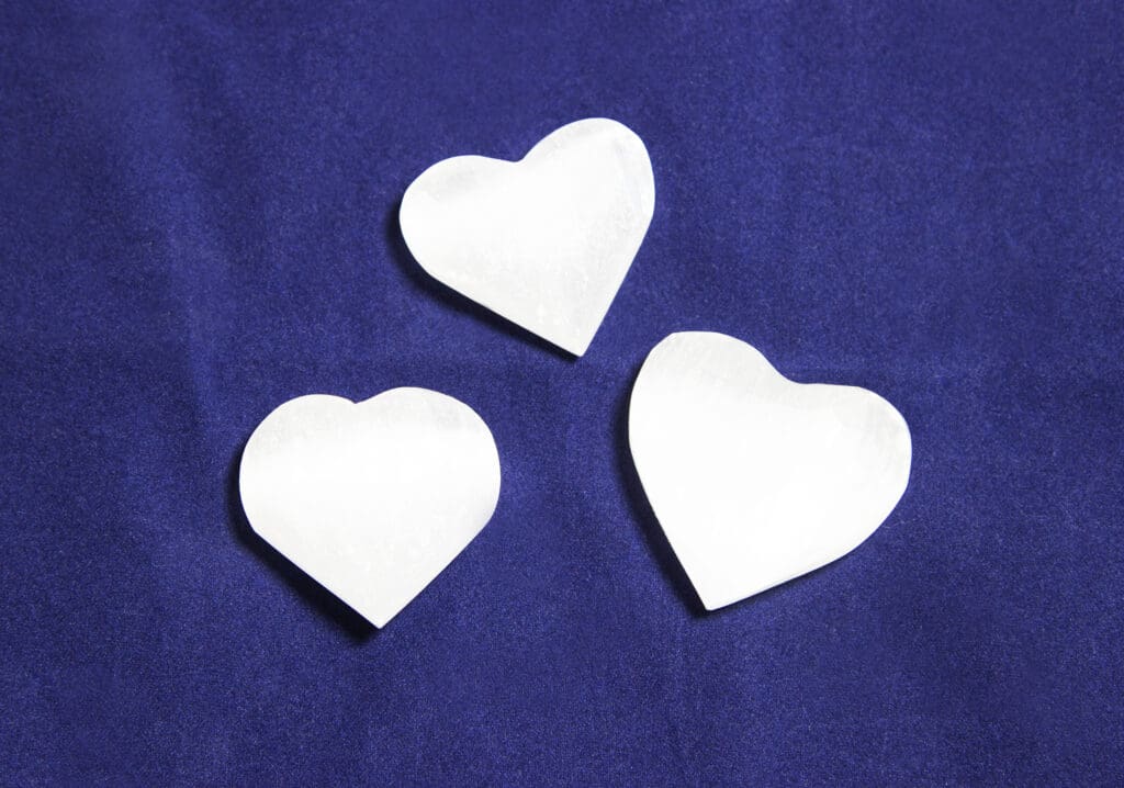 Polished Selenite Mini Heart