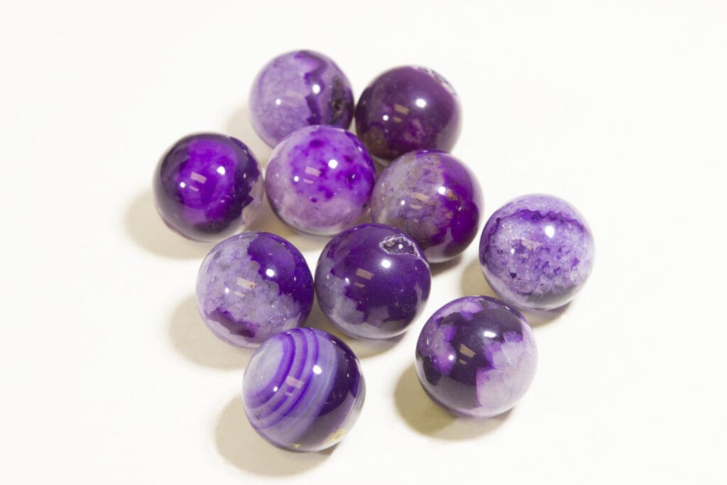 Dyed Purple Agate Sphere
