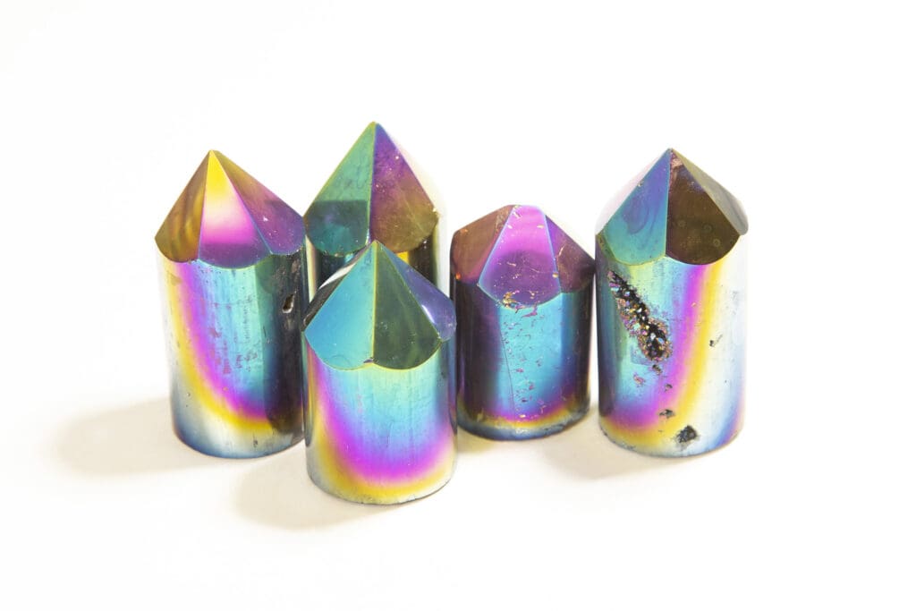 Rainbow Aura Agate Cylinder