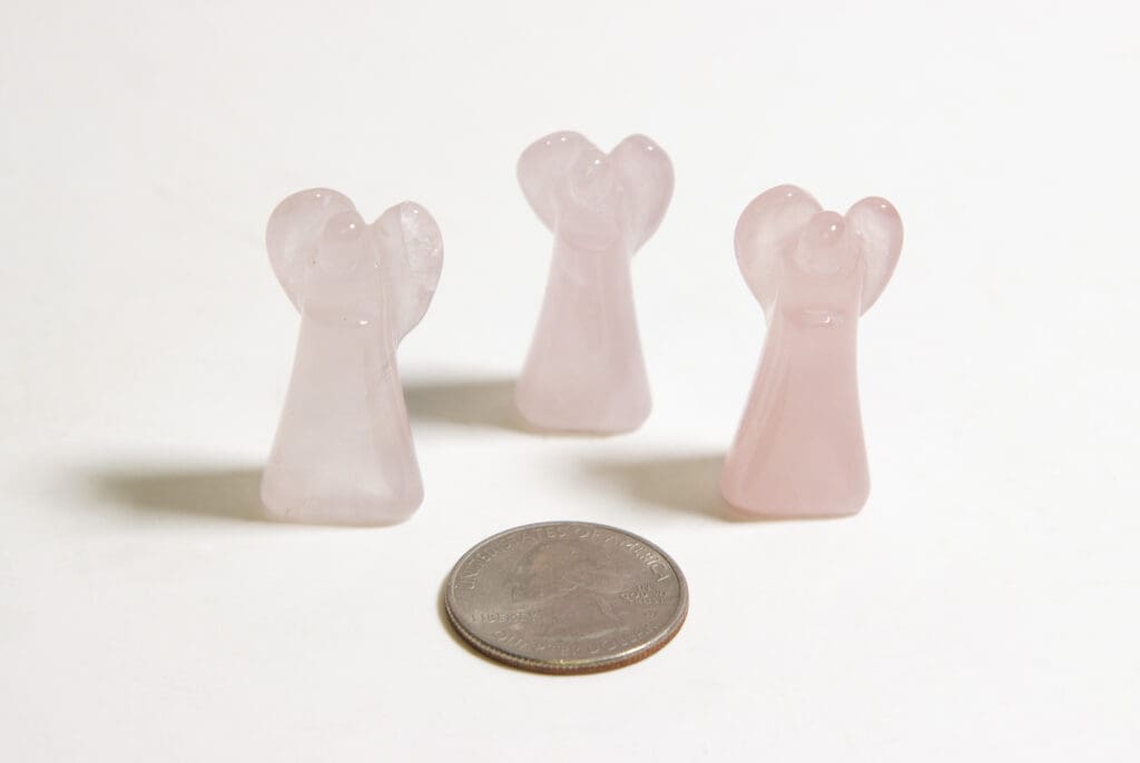 Rose Quartz Angel Figurine
