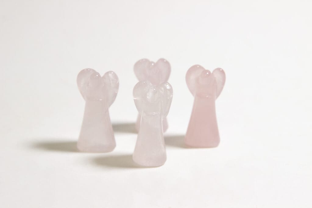 Rose Quartz Angel Figurine