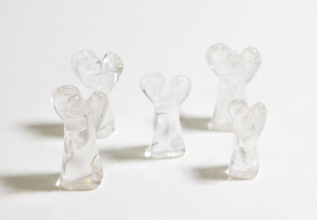 Clear Quartz Angel Figurine