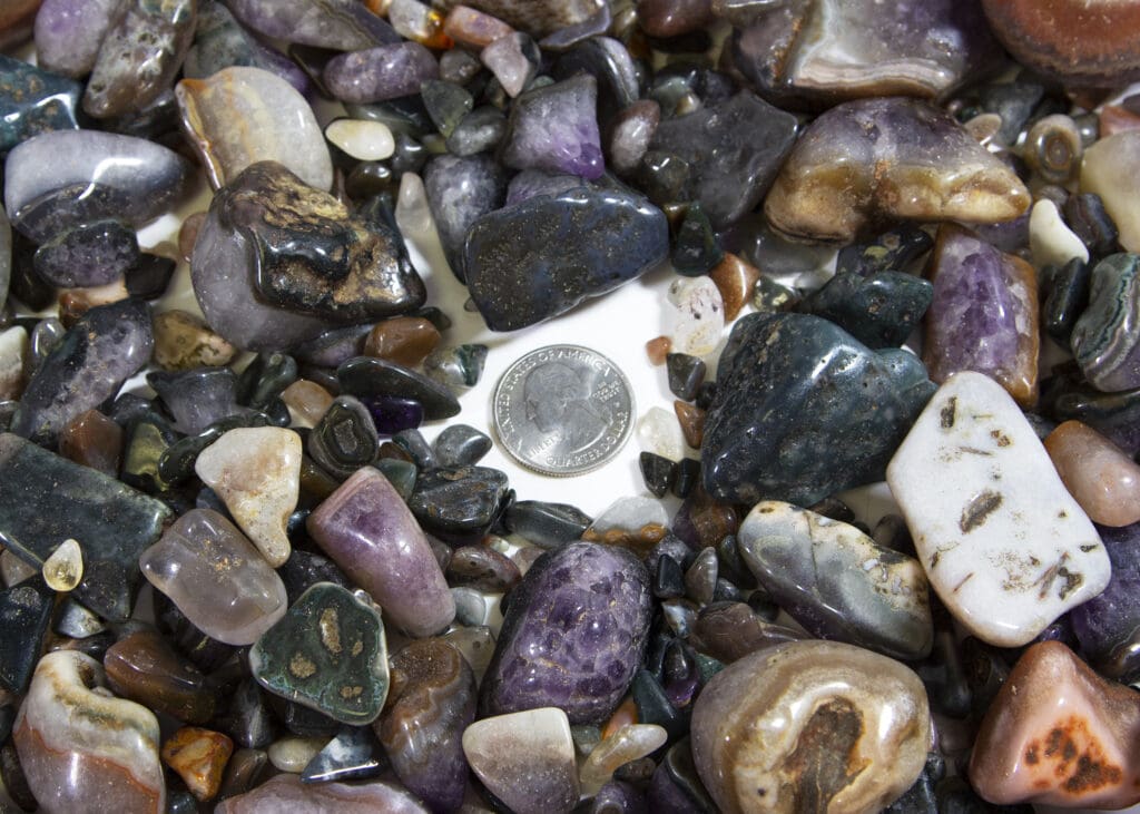 Tumbled Uruguayan Amethyst/Agate