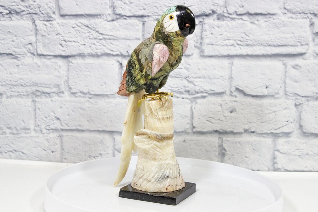 Hand Carved Tropical Parrot