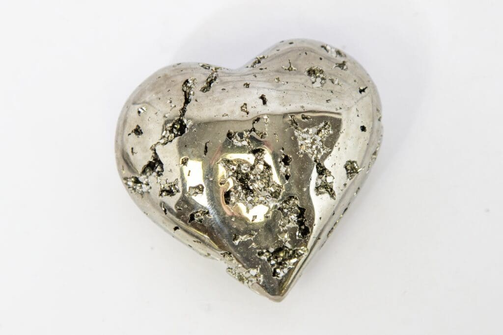 2" Pyrite Heart