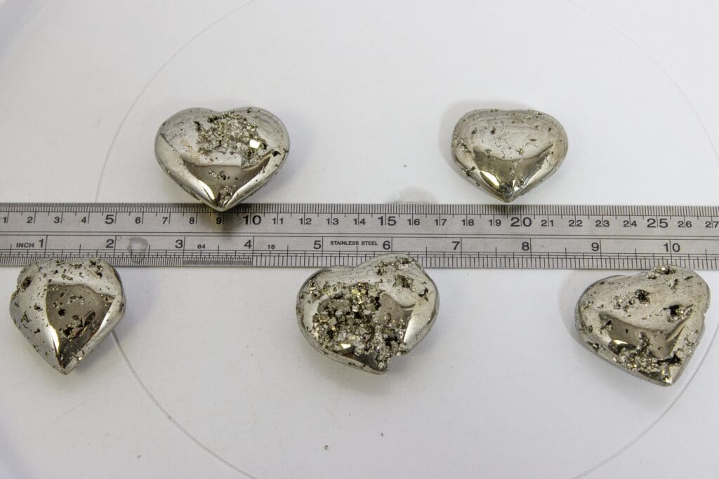 1.5" Pyrite Heart