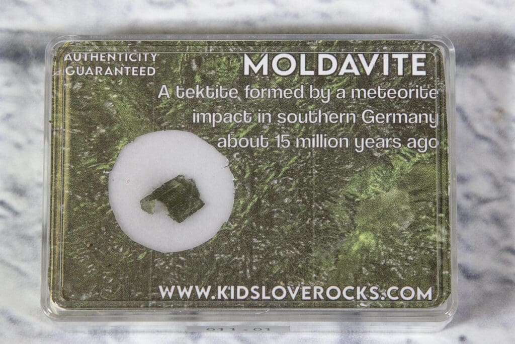 Moldavite in Protective Case .5-.6 Grams