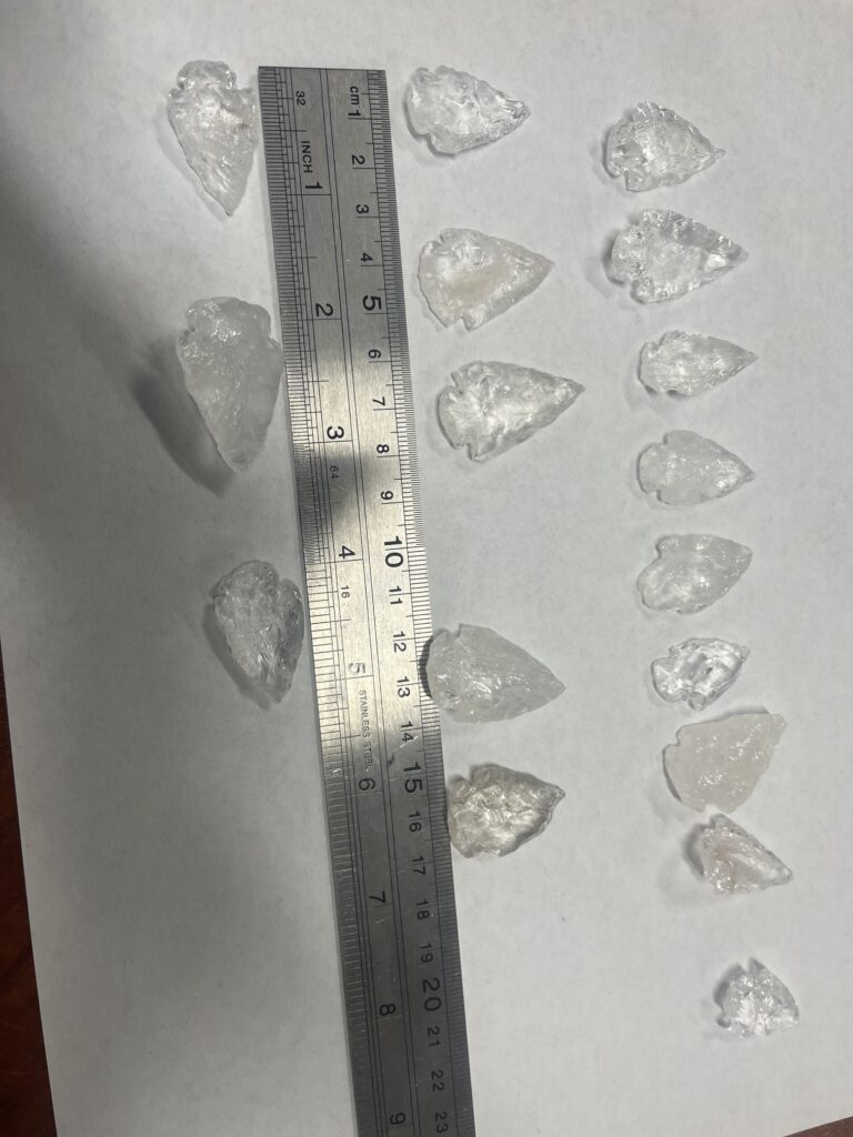 1" Crystal Arrowheads